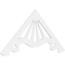 Ekena Millwork Pitch Marshall Architectural Grade PVC Gable Pediment, 72"W x 33"H x 1"P (11/12) GPP072X033X100MAR - alternate 1